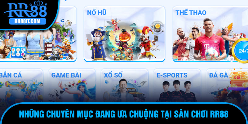 Nhà cái RR88 mang đến hàng loạt sản phẩm hấp dẫn